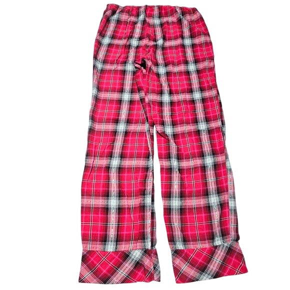Victorias Secret Red Plaid Flannel Pajama Pants Womens Size M Loungewear PJs - Picture 2 of 4